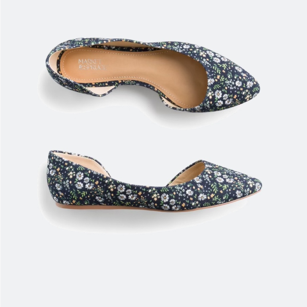 Market & Spruce Alice Printed Floral Flat Size 8 - Great Condition